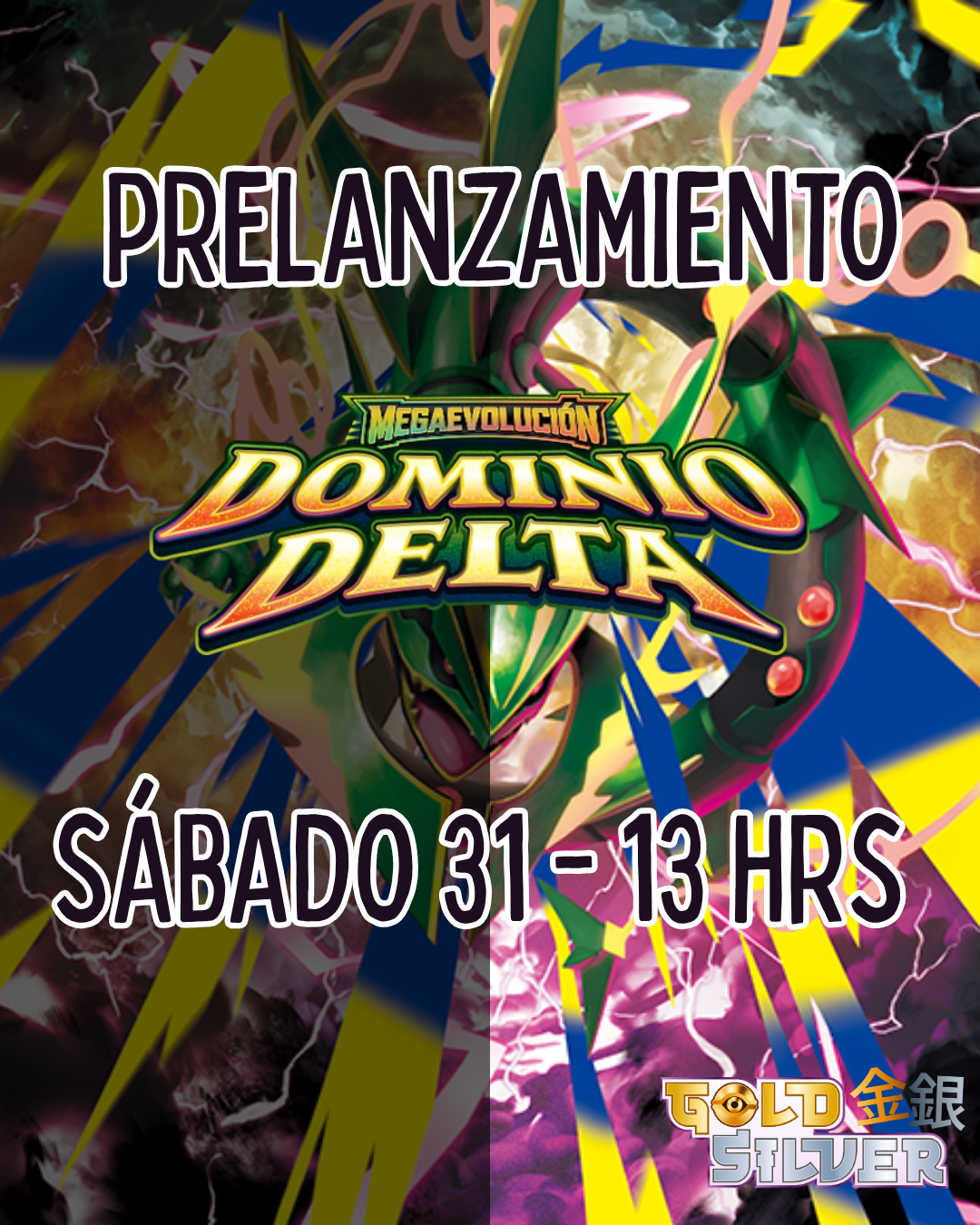 Prelanzamiento Pokemon Dominio Delta Sábado 31 de Octubre - 13 Hrs.
