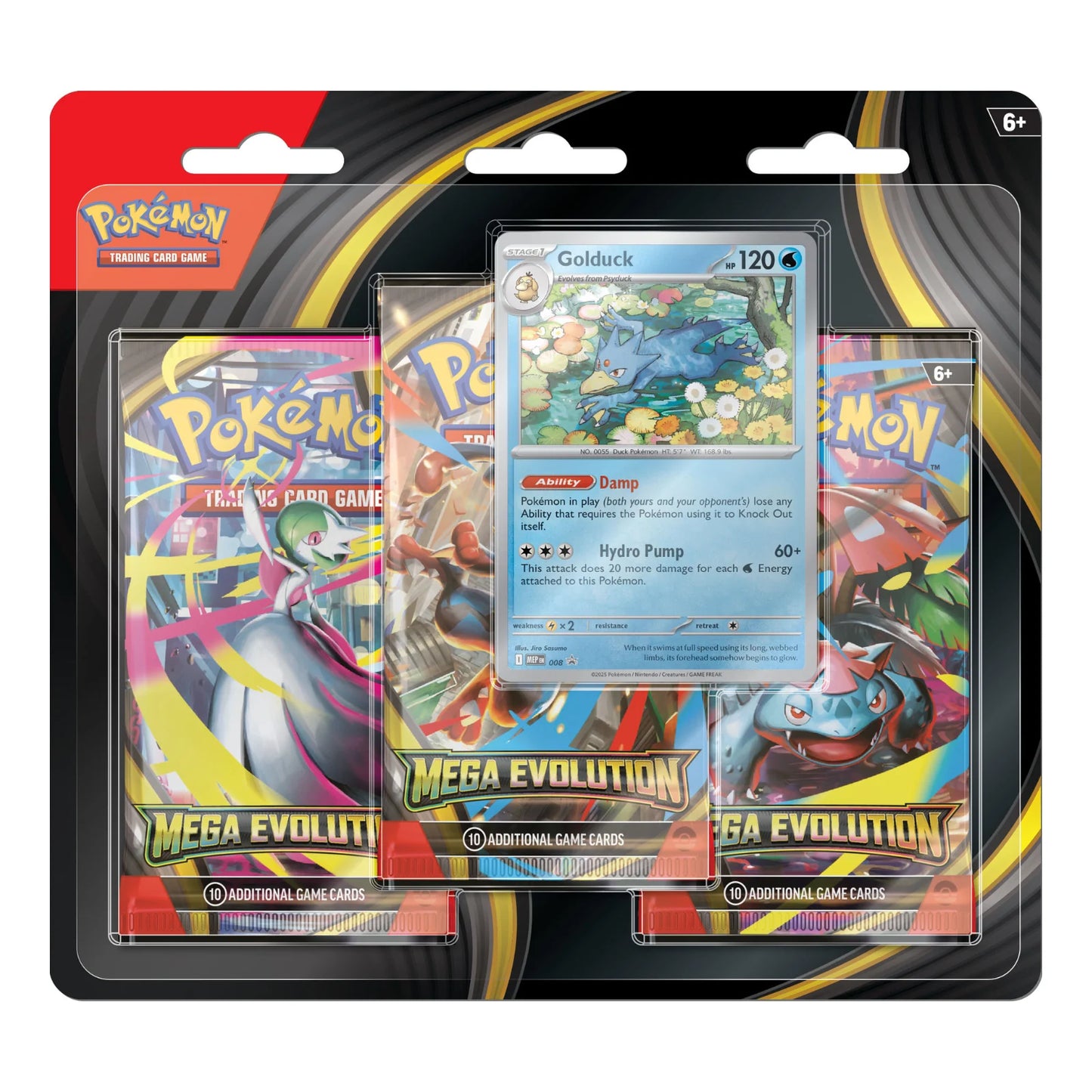 Pokemon: Mega Evolution 3-Pack Blister - (Ingles/Español)
