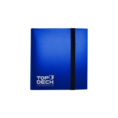 Carpeta Top Deck 160 4 bolsillos- Plastica Azul