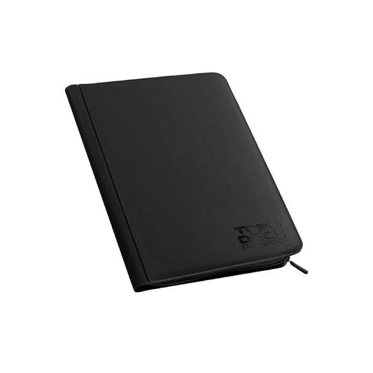 Carpeta Top Deck 360 9 bolsillos- Ecocuero Negro