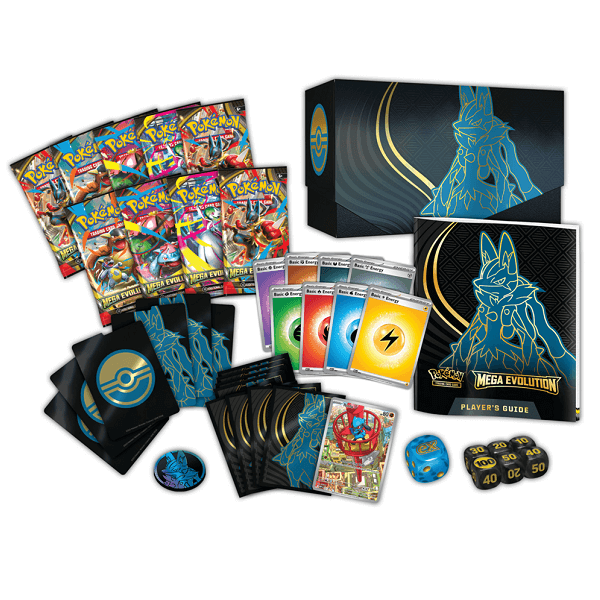 Pokemon: Mega Evolution Elite Trainer Box Mega Lucario / Mega Gardevoir - (Ingles/Español)