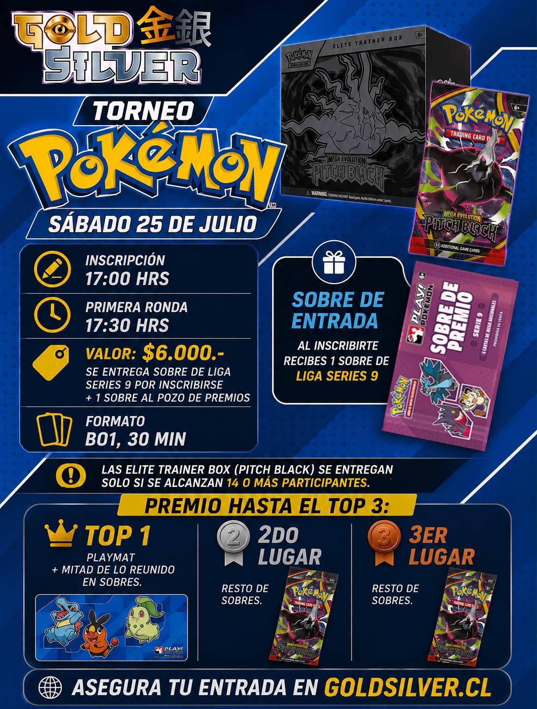 Torneo Pokémon Sábado 25 - 17 Hrs.