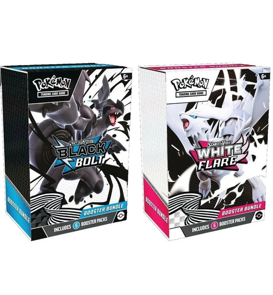 Pokemon Scarlet & Violet - Black Bolt / White Flare: Booster Bundle - (Ingles / Español)