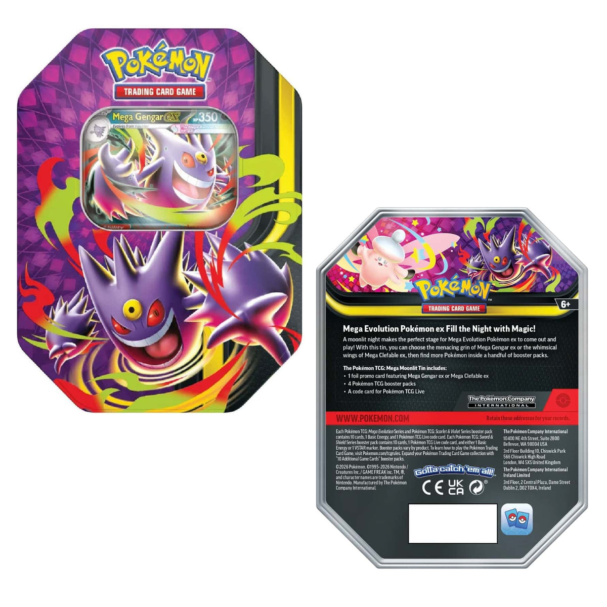 Pokemon Mega Moonlit Tin (Ingles / Español)