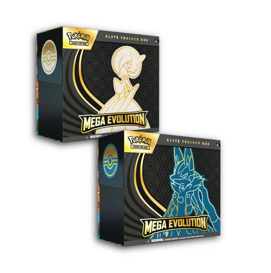 Pokemon: Mega Evolution Elite Trainer Box Mega Lucario / Mega Gardevoir - (Ingles/Español)