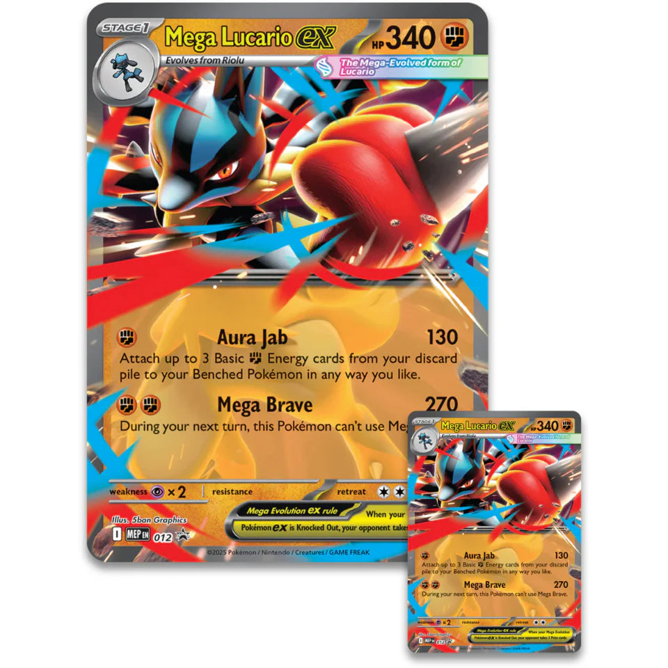 Pokemon Mega Lucario ex Figure Collection (Inglés / Español)