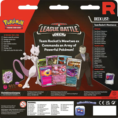 [Preventa] Pokémon TCG: Team Rocket’s Mewtwo ex League Battle Deck (Ingles / Español)