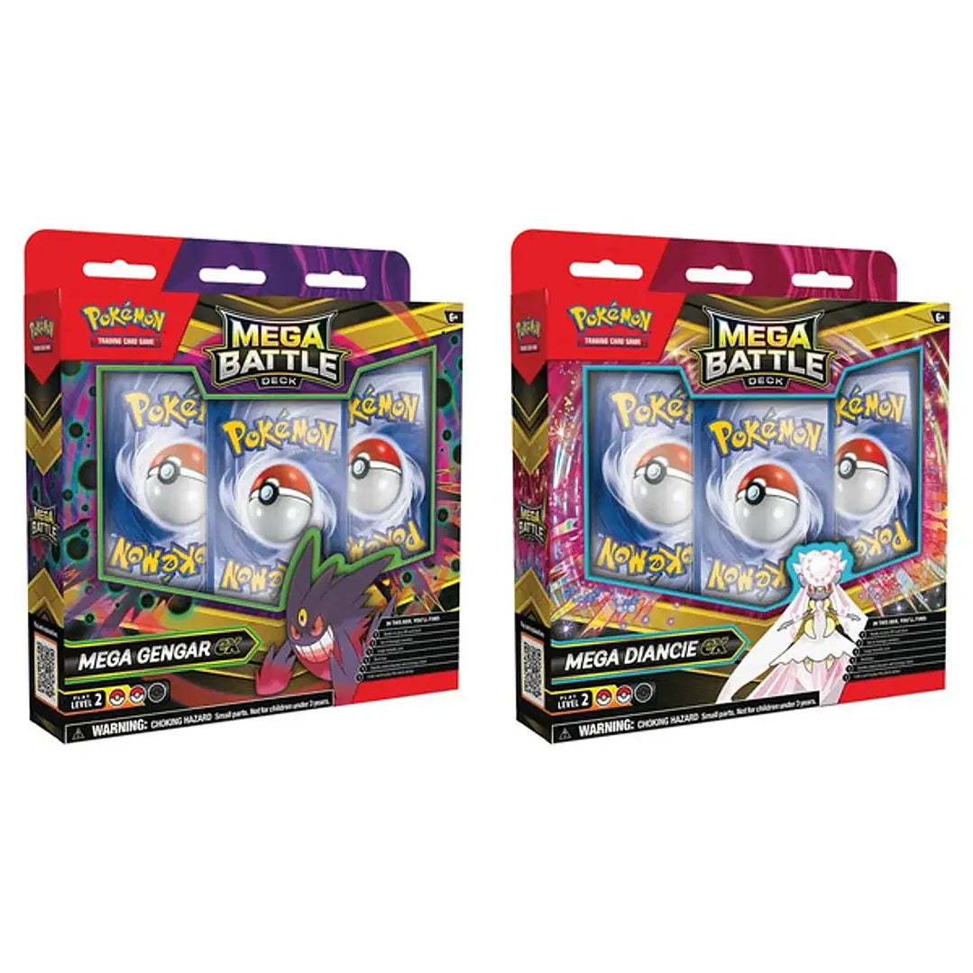 Pokemon Deluxe Battle Deck Mega Gengar / Mega Diancie (Ingles / Español)