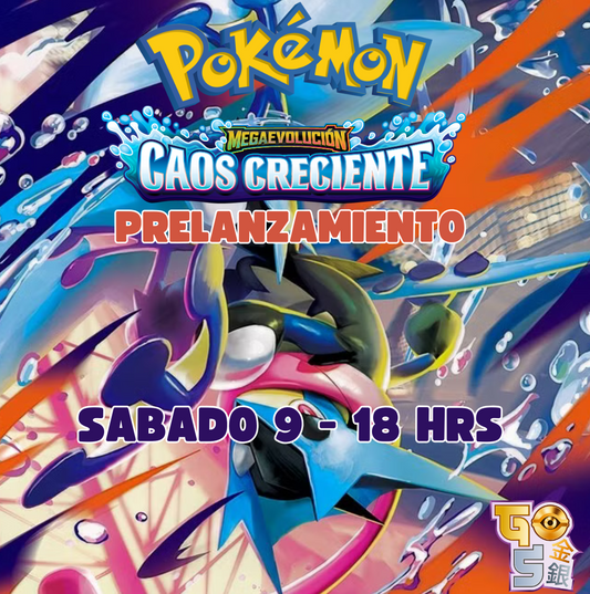 Prelanzamiento Pokemon Caos Creciente Sábado 9 de Mayo - 18 Hrs.