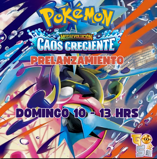Prelanzamiento Pokemon Caos Creciente Domingo 10 de Mayo - 13 Hrs.