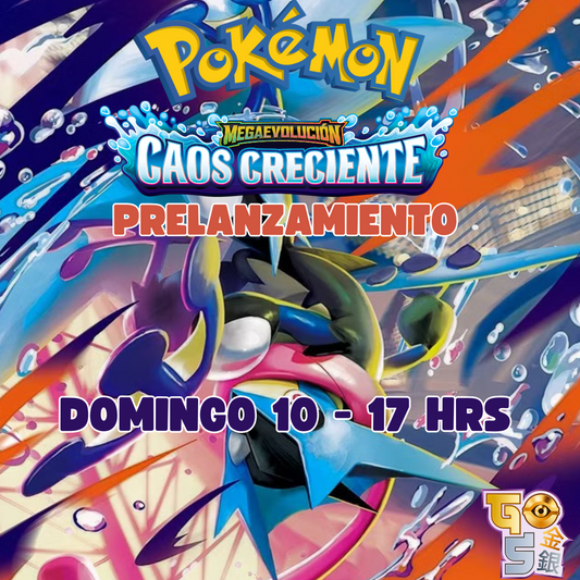 Prelanzamiento Pokemon Caos Creciente Domingo 10 de Mayo - 17 Hrs.