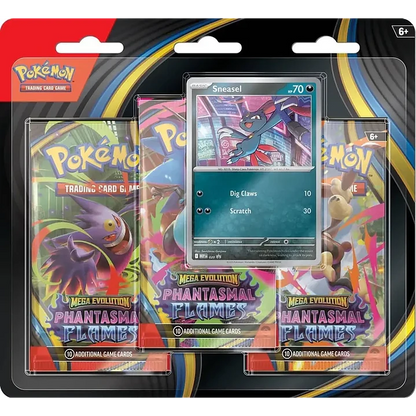 [Preventa] Pokemon Mega Evolutions: Phantasmal Flames - 3 Pack Blister (Ingles/Español)