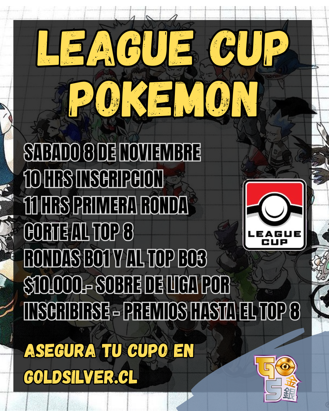 Entrada Pokémon League Cup - Sábado 8