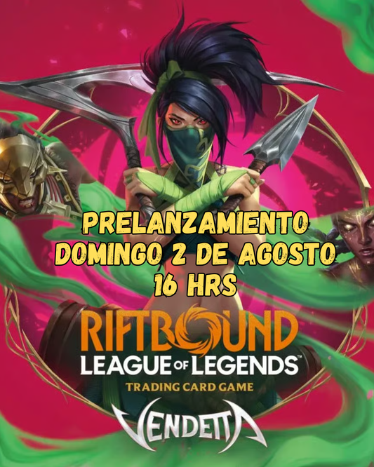 Prelanzamiento Riftbound Vendetta - Domingo 2 de Agosto 16 Hrs