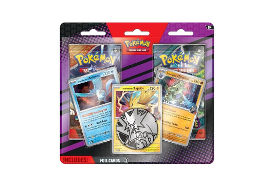 Pokemon Enhanced 2-Pack Blister Oct 2025 Zapdos (Twilight Masquerade - Surging Spark) - Ingles