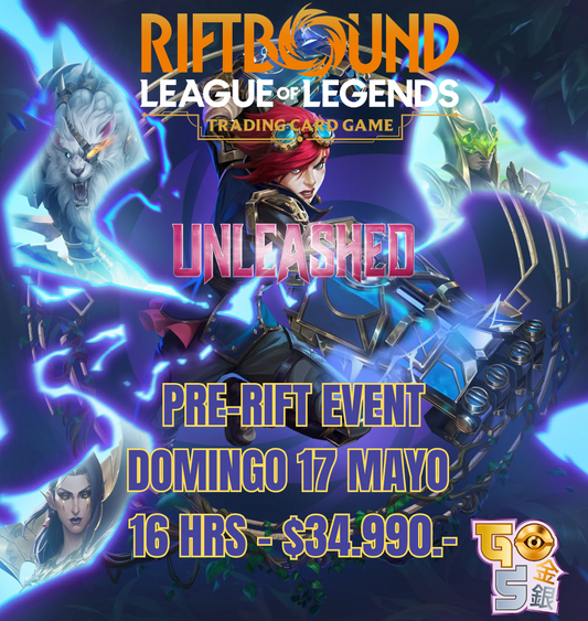 Prelanzamiento Riftbound Unleashed - Domingo 17 de Mayo 16 Hrs
