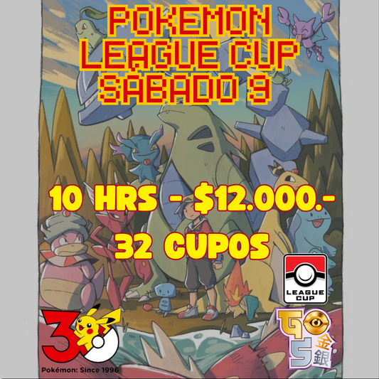 Entrada Pokémon League Cup - Sábado 9 de Mayo