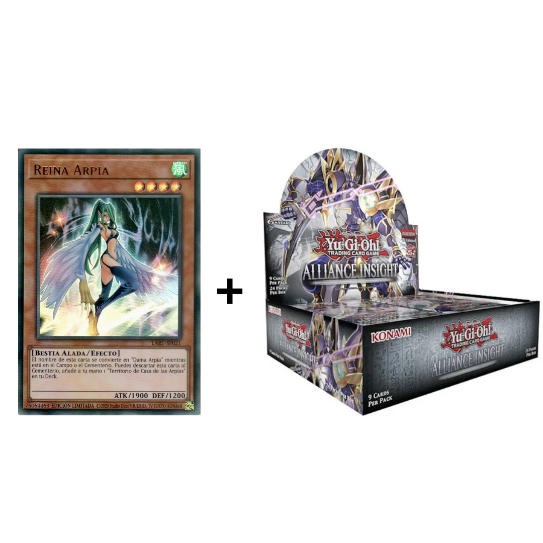 Lost Art Reina Arpia + Yugioh! Intuición de Alianza - Booster Box Español
