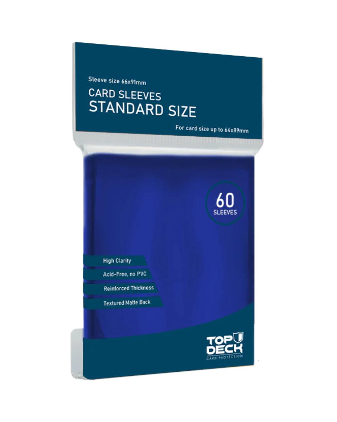 Protectores TOP DECK Standard 64x89mm color Azul