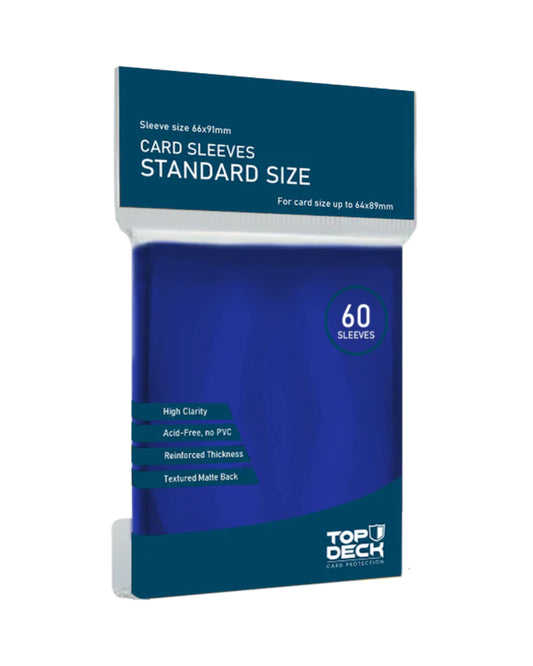 Protectores TOP DECK Standard 64x89mm color Azul