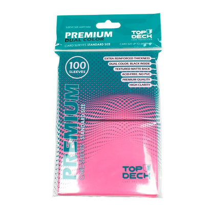 Protectores Premium | TOP DECK Standard 66x91mm color rosa
