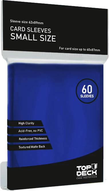 Protectores Esenciales | TOPDECK Small 62x89mm color Azul