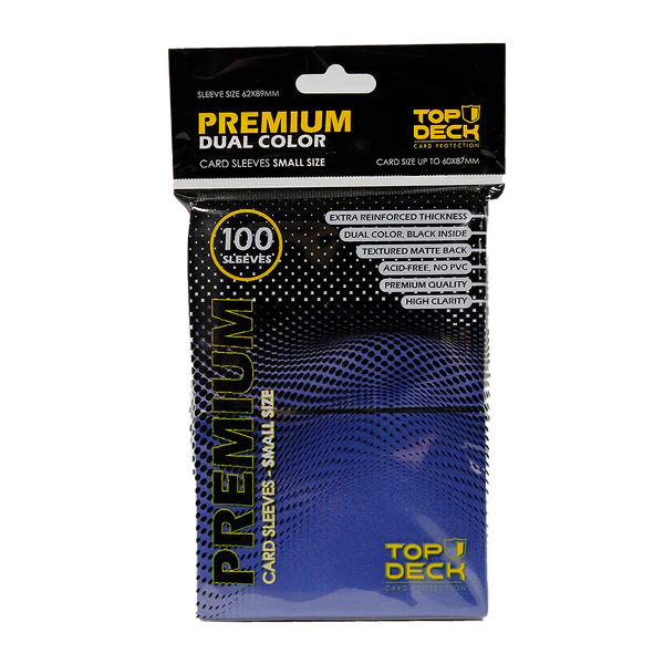 Protectores Premium | TOPDECK Small 62x89mm color Azul