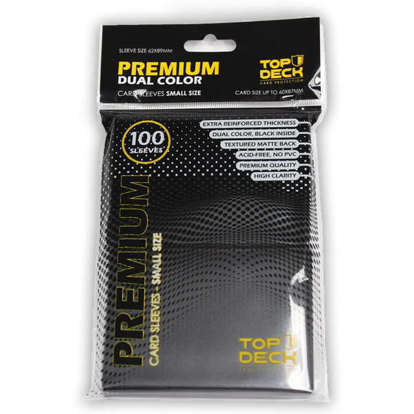 Protectores Premium | TOPDECK Small 62x89mm color Negro