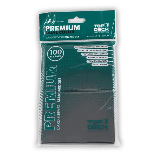 Protectores Premium | TOP DECK Standard 66x91mm color negro