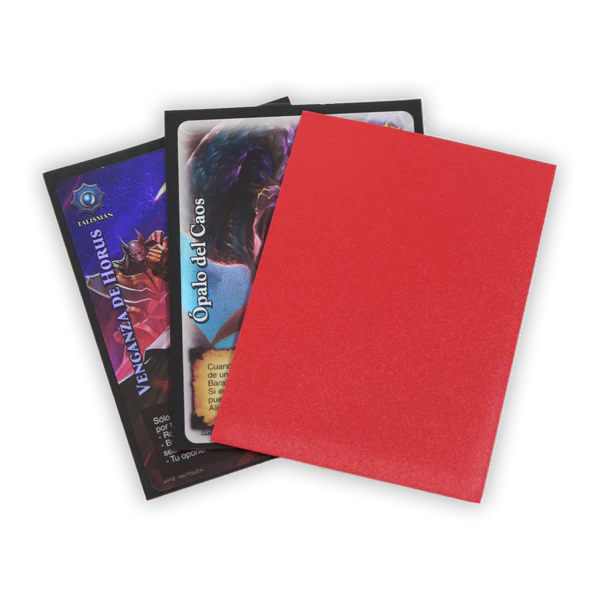 Protectores Premium | TOP DECK Standard 66x91mm color Rojo