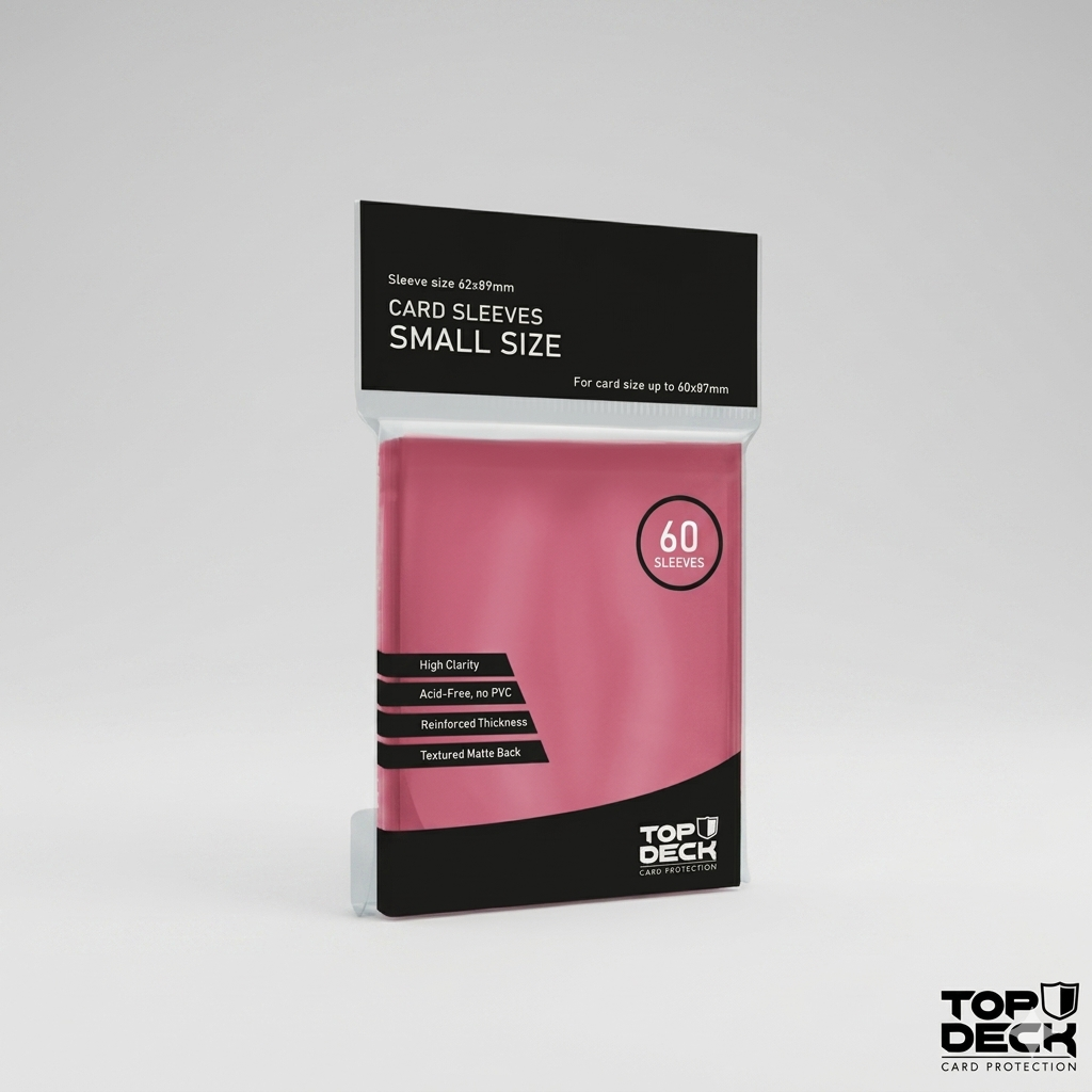 Protectores TOP DECK Small 62x89mm color rosa