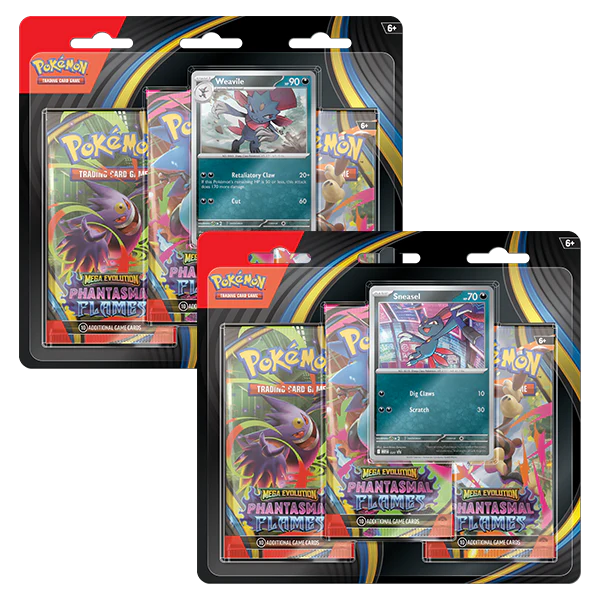[Preventa] Pokemon Mega Evolutions: Phantasmal Flames - 3 Pack Blister (Ingles/Español)