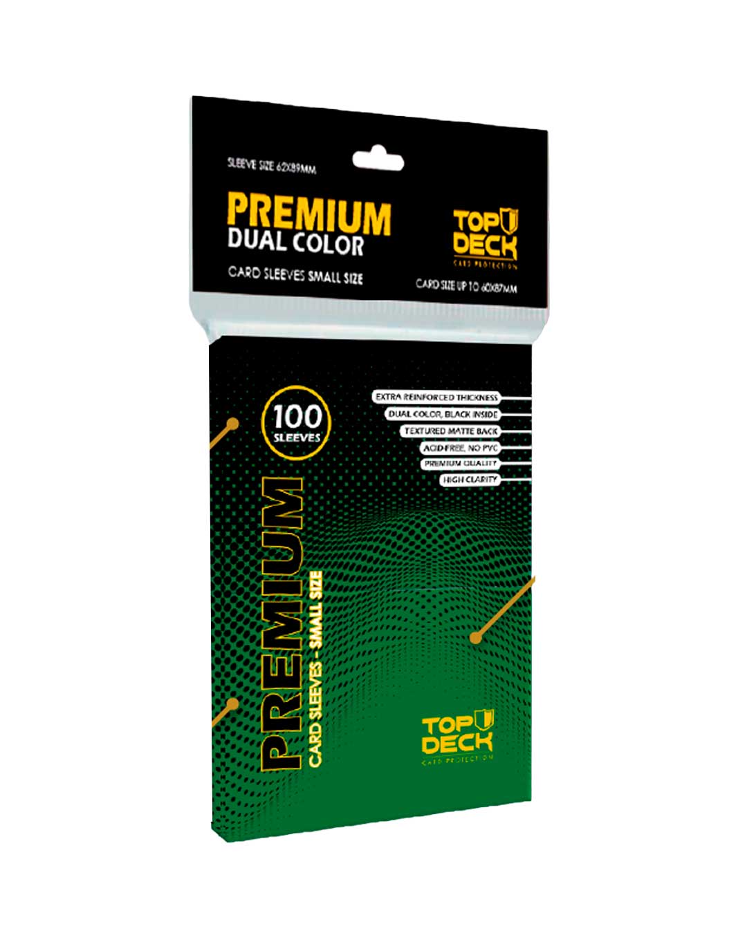 Protectores Premium | TOPDECK Small 62x89mm color verde