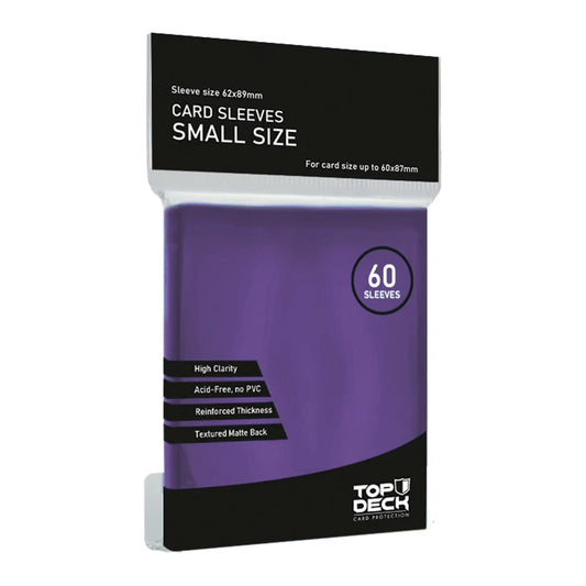 Protectores TOP DECK Small 62x89mm color morado
