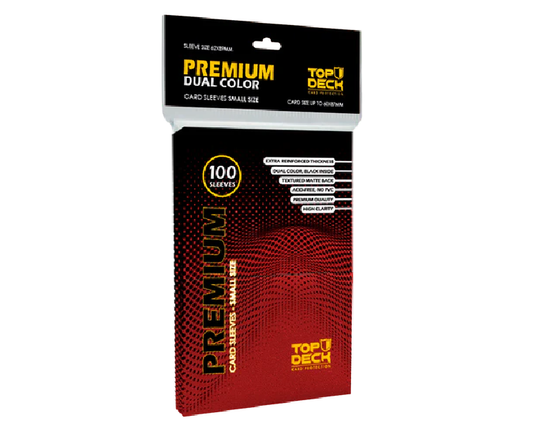 Protectores Premium | TOPDECK Small 62x89mm color Rojo