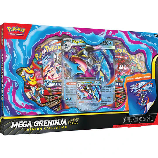 【Preventa] Pokemon Mega Greninja ex Premium Collection (Ingles / Español)